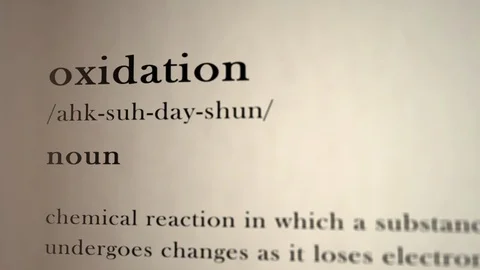 Oxidation Definition Stock Footage 118242365