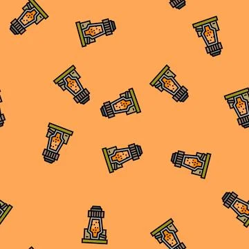 Oxide ore processing copper vector seamless pattern Stockillustratie