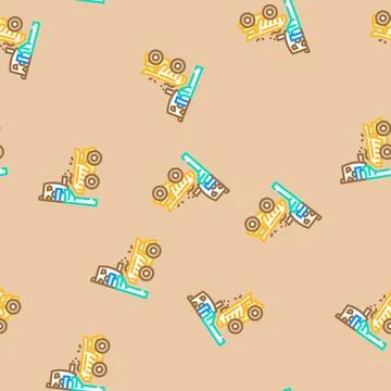 Oxide ore processing copper vector seamless pattern イラスト素材