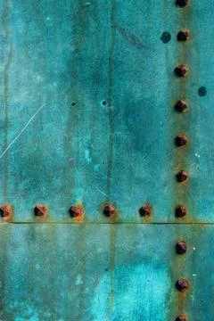 Oxidized copper plate surface texture Stock Photos