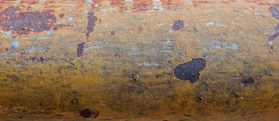Oxidized iron pipe surface Fotos Stock