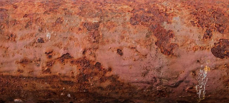 Oxidized iron sleeve surface Stock Photos