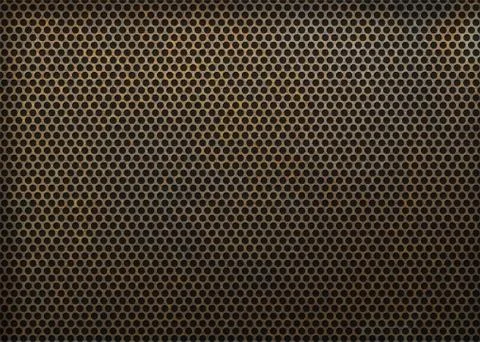 Oxidized textured grid Stock Illustration