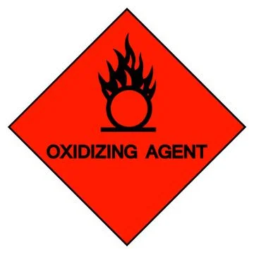 Oxidizing Agent Symbol Sign, Vector Illustration, Isolate On White Background Stock Illustration