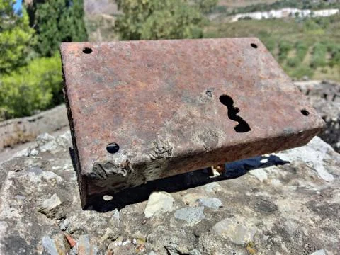 An oxidizing lock Stock-Fotos