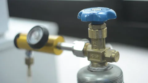 Oxigen Valve Stock Footage 227408097
