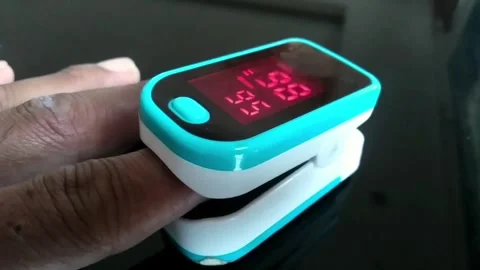 Oximeter saturation Stock Footage 276479758