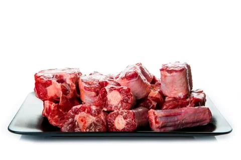 Oxtail isolated on a white background Stock Photos