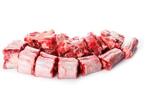 Oxtail isolated on a white background Stock Photos