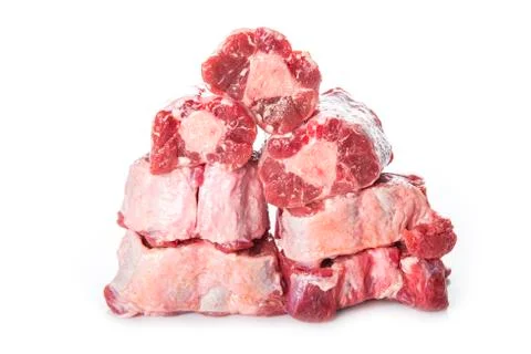 Oxtail isolated on a white background Stock Photos