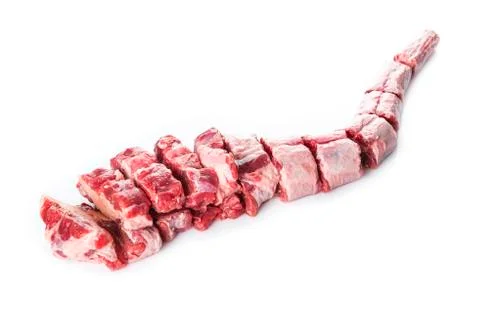 Oxtail isolated on a white background Foto stock