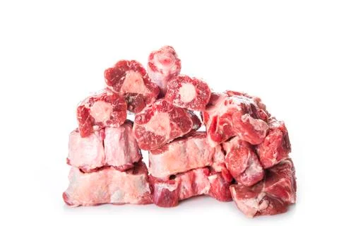 Oxtail isolated on a white background Stock Photos