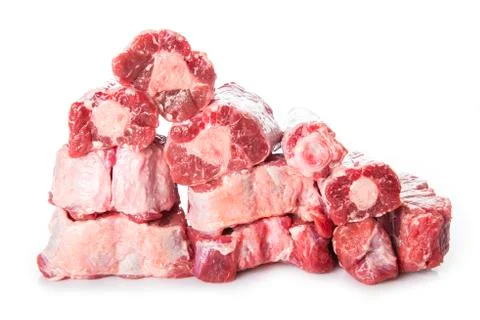 Oxtail isolated on a white background Stock Photos