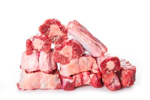 Oxtail isolated on a white background Stock Photos