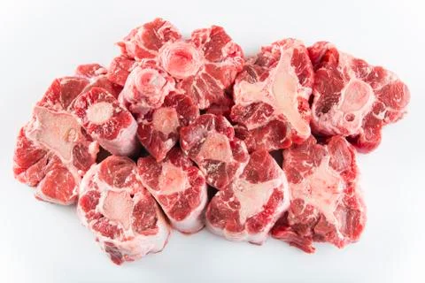 Oxtail isolated on a white background Stock Photos