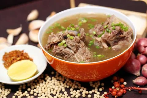 Oxtail rib soup Stock Photos
