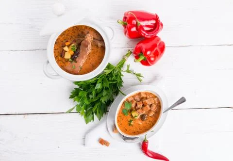 Oxtail soup Foto stock