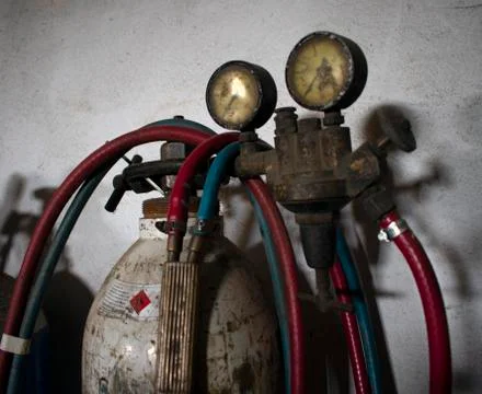 Oxy acetylene welding Stock Photos