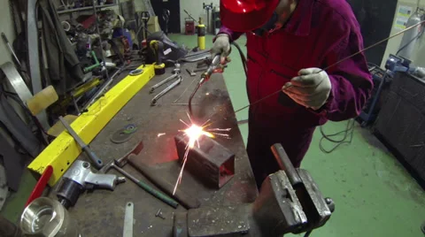 Oxy Fuel Welding Stock Footage 36069880