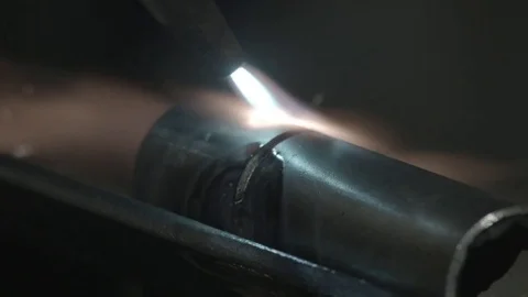 Oxyacetylene welding Stock Footage