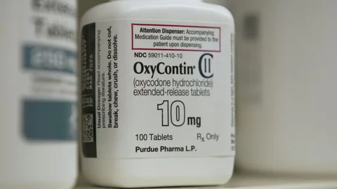 OxyContin Bottle Close-up Stock Footage 301885951