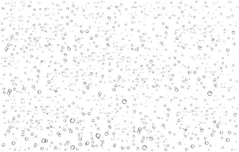 Oxygen air bubbles  flow  in water on white  background. Stock Illustration