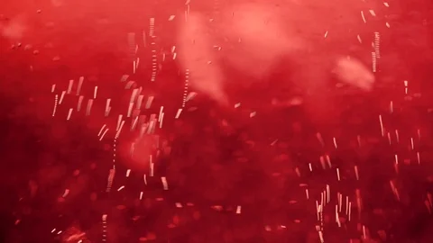 Oxygen bubbles  floating  in water Stock Footage 79732619