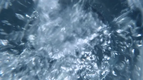 Oxygen bubbles under water Stock Footage 150224284