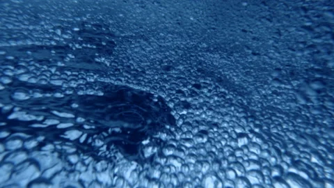 Oxygen bubbles under water Stock Footage 154415025