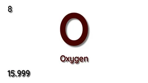 Oxygen chemical element  physics and chemistry illustration backdrop 스톡 일러스트