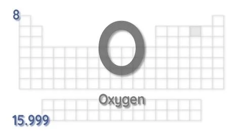 Oxygen chemical element  physics and chemistry illustration backdrop イラスト素材