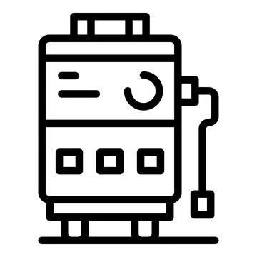 Oxygen concentrator icon outline vector. Medical equipment Stock Illustration