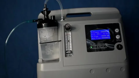 Oxygen concentrator working Stock Footage 152524387