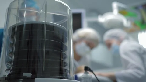 Oxygen device, equipment for respiratory system is working in medical clinic Vidéo 114123030