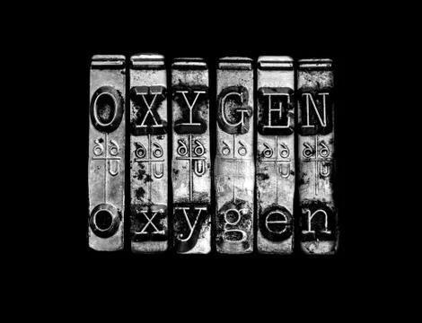 Oxygen element Foto stock