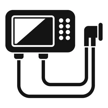 Oxygen equipment icon simple vector. Medical machine Stock Illustration