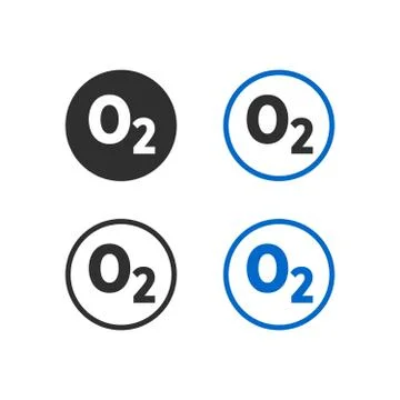 Oxygen formula icon Stock Illustration