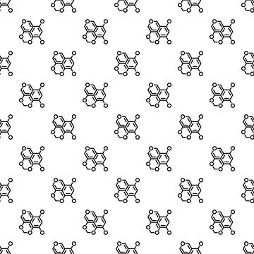 Oxygen formula pattern seamless 스톡 일러스트