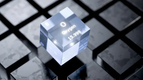 OXYGEN gas is an element on the periodic table. Stock Footage 329492444