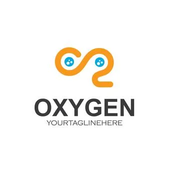 Oxygen icon vector concept design template Stock Illustration