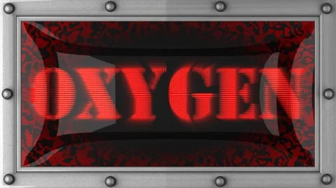 Oxygen on led Stock Footage 8750147