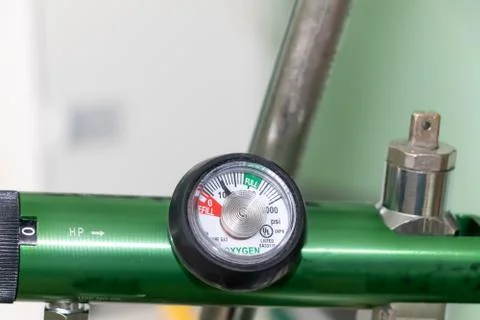 Oxygen manometer-8949 Foto stock