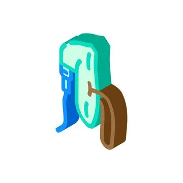 Oxygen mask ambulance isometric icon vector illustration Stock Illustration
