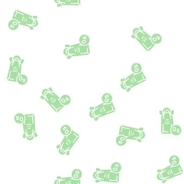 Oxygen mask package glyph seamless pattern Stock Illustration