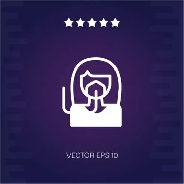 Oxygen mask vector icon Stock Illustration