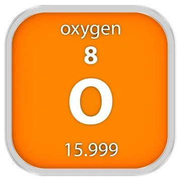 Oxygen material sign Stock Photos