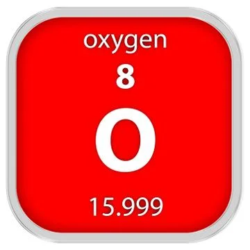 Oxygen material sign Stock Photos