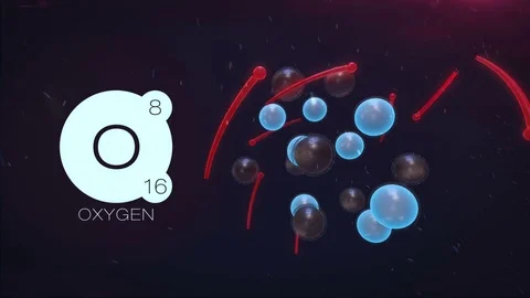 OXYGEN Molecule Stock Footage 80264601