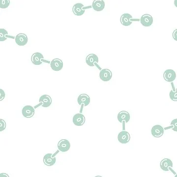 Oxygen molecule glyph seamless pattern Ilustración de archivo