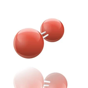 Oxygen molecule icon Stock-Illustration